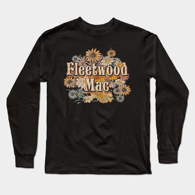 Personalized Mac Name Birthday Fleetwood 70s 80s 90s Styles Long Sleeve T-Shirt by Friday The 13th